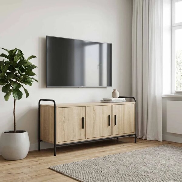 TV ormar 79 5 x 33 x 50 cm Hrast sonoma Konstruirano drvo - Hrast sonoma 79 5 x 33 x 50 cm