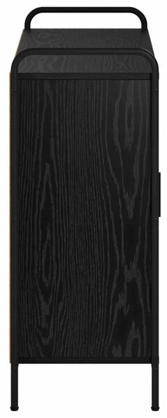 Kreveta Crni hrast 97 x 33 x 81 cm Konstruirano drvo - Crni hrast s 2 police 73 x 33 x 81 cm
