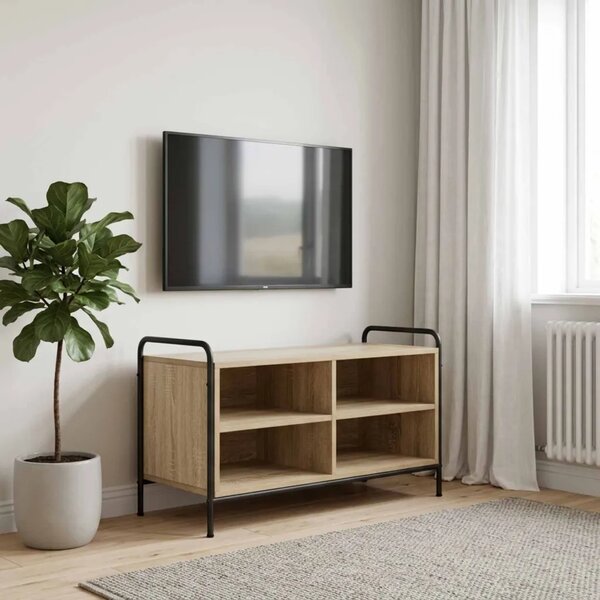 TV ormar 140 x 39 5 x 50 cm Hrast sonoma Konstruirano drvo - Hrast sonoma 80 x 39 5 x 50 cm