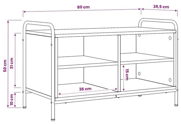 TV ormar 140 x 39 5 x 50 cm Hrast sonoma Konstruirano drvo - Hrast sonoma 80 x 39 5 x 50 cm