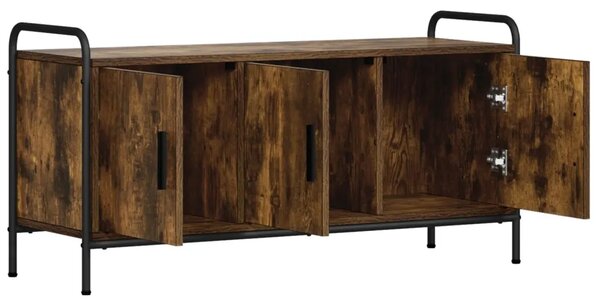 TV ormar 79 5 x 33 x 50 cm Dimljeni hrast Konstruirano drvo - Dimljeni hrast 79 5 x 33 x 50 cm