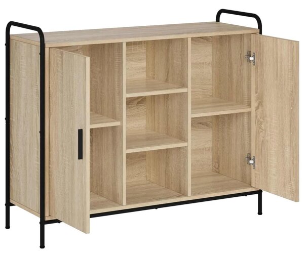 Kreveta Hrast sonoma 97 x 33 x 81 cm Konstruirano drvo - Hrast sonoma s 2 police 73 x 33 x 81 cm