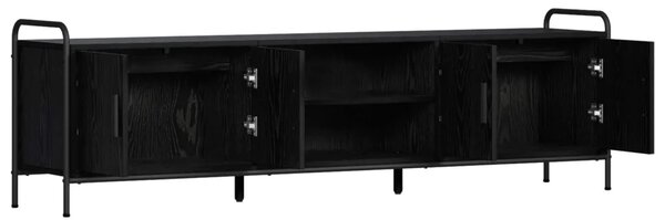 TV ormar 167 5 x 33 x 50 cm Crni hrast Konstruirano drvo - Crni hrast 167 5 x 33 x 50 cm