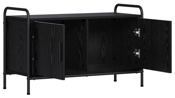 TV ormar 79 5 x 33 x 50 cm Crni hrast Konstruirano drvo - Crni hrast 79 5 x 33 x 50 cm