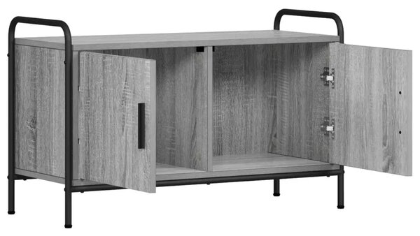 TV ormar 79 5 x 33 x 50 cm Siva Sonoma Konstruirano drvo - Siva Sonoma 79 5 x 33 x 50 cm