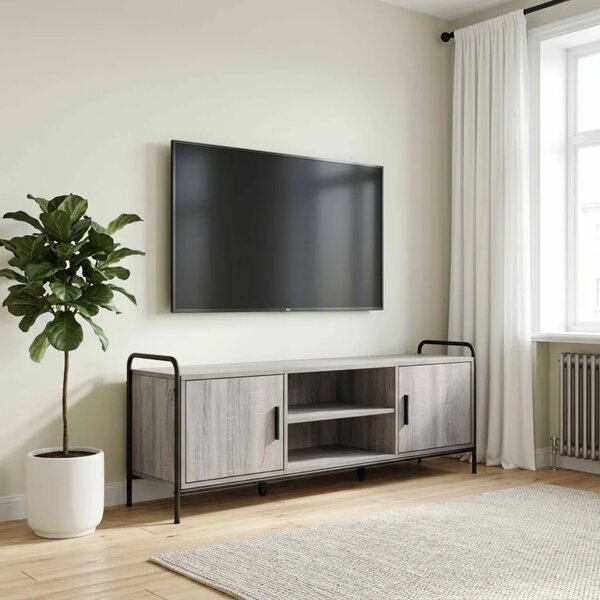 TV ormar 133 x 33 x 50 cm Siva Sonoma Konstruirano drvo - Siva Sonoma 67 5 x 33 x 50 cm