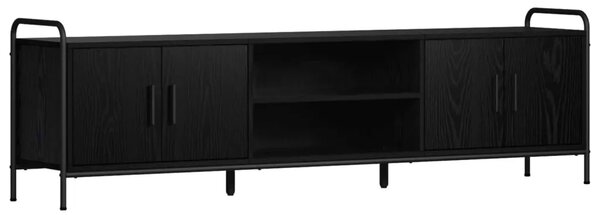 TV ormar 167 5 x 33 x 50 cm Crni hrast Konstruirano drvo - Crni hrast 167 5 x 33 x 50 cm