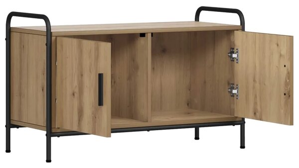 TV ormar 79 5 x 33 x 50 cm Hrast artisan Konstruirano drvo - Hrast artisan 79 5 x 33 x 50 cm