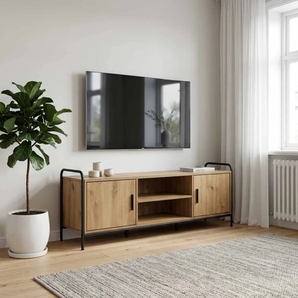 TV ormar 133 x 33 x 50 cm Hrast artisan Konstruirano drvo - Hrast artisan 67 5 x 33 x 50 cm