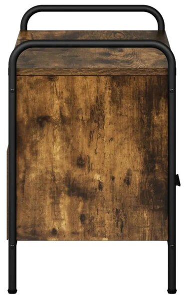 TV ormar 67 5 x 33 x 50 cm Dimljeni hrast Konstruirano drvo - Dimljeni hrast 67 5 x 33 x 50 cm