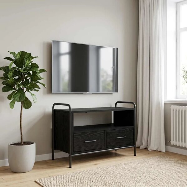 TV ormar 67 5 x 33 x 50 cm Crni hrast Konstruirano drvo - Crni hrast 67 5 x 33 x 50 cm
