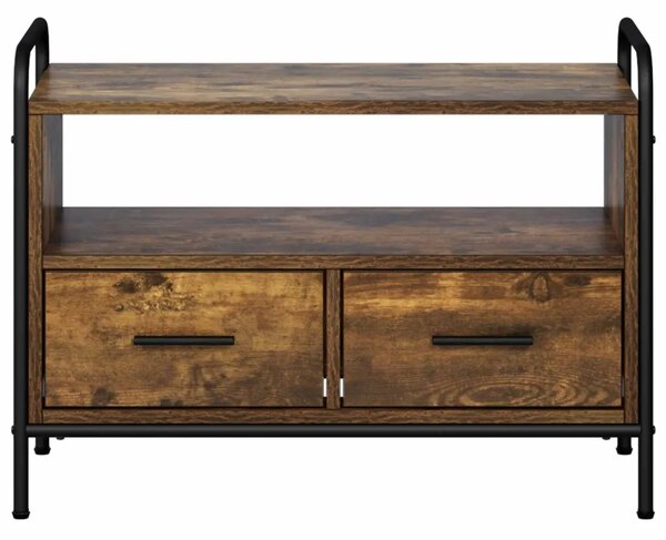 TV ormar 67 5 x 33 x 50 cm Dimljeni hrast Konstruirano drvo - Dimljeni hrast 67 5 x 33 x 50 cm
