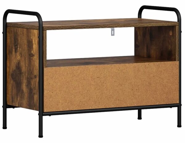 TV ormar 67 5 x 33 x 50 cm Dimljeni hrast Konstruirano drvo - Dimljeni hrast 67 5 x 33 x 50 cm