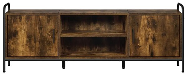 TV ormar 133 x 33 x 50 cm Dimljeni hrast Konstruirano drvo - Dimljeni hrast 67 5 x 33 x 50 cm