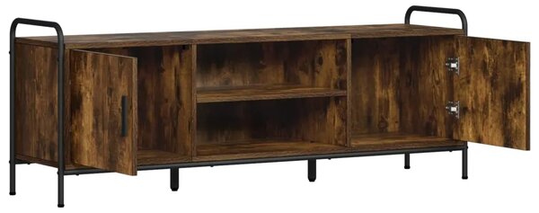 TV ormar 133 x 33 x 50 cm Dimljeni hrast Konstruirano drvo - Dimljeni hrast 67 5 x 33 x 50 cm
