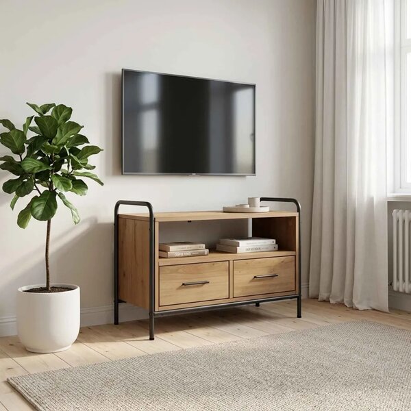 TV ormar 67 5 x 33 x 50 cm Hrast artisan Konstruirano drvo - Hrast artisan 67 5 x 33 x 50 cm