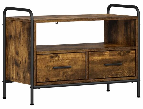 TV ormar 67 5 x 33 x 50 cm Dimljeni hrast Konstruirano drvo - Dimljeni hrast 67 5 x 33 x 50 cm