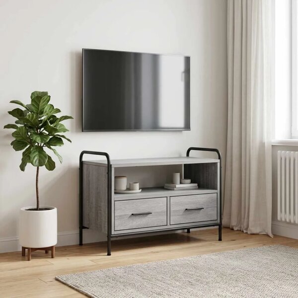 TV ormar 67 5 x 33 x 50 cm Siva Sonoma Konstruirano drvo - Siva Sonoma 67 5 x 33 x 50 cm