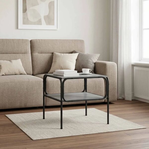 Bocni stol Siva Sonoma 100 x 50 x 46 cm Konstruirano drvo - Siva Sonoma 51 x 50 x 45 cm