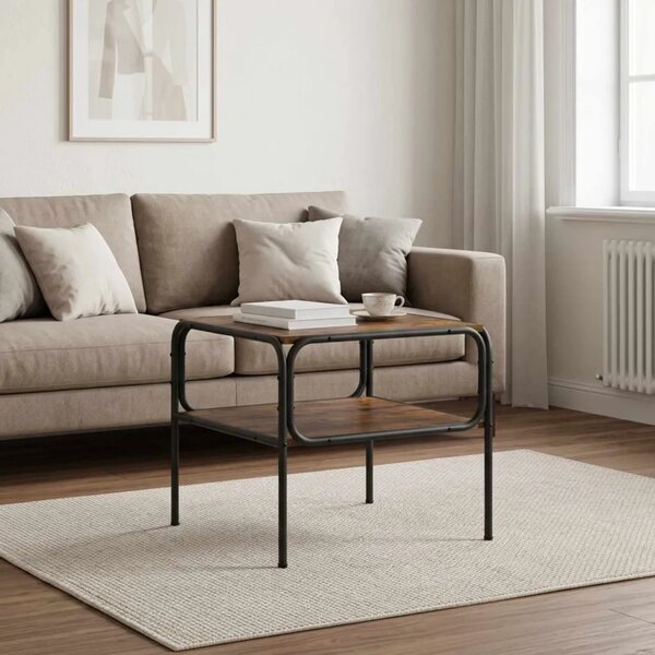 Bocni stol Dimljeni hrast 100 x 50 x 46 cm Konstruirano drvo - Dimljeni hrast 51 x 50 x 45 cm