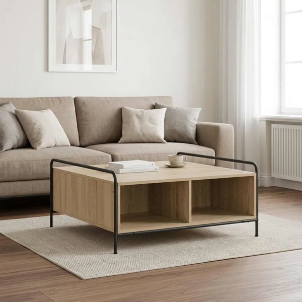 Stolić za kavu Hrast sonoma 90 x 90 x 41 cm Konstruirano drvo - Hrast sonoma 90 x 90 x 41 cm