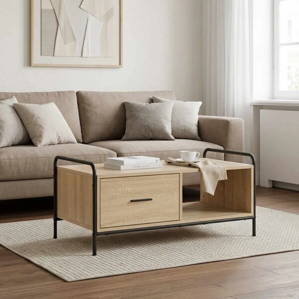 Stolić za kavu Hrast sonoma 90 x 49 x 41 cm Konstruirano drvo - Hrast sonoma