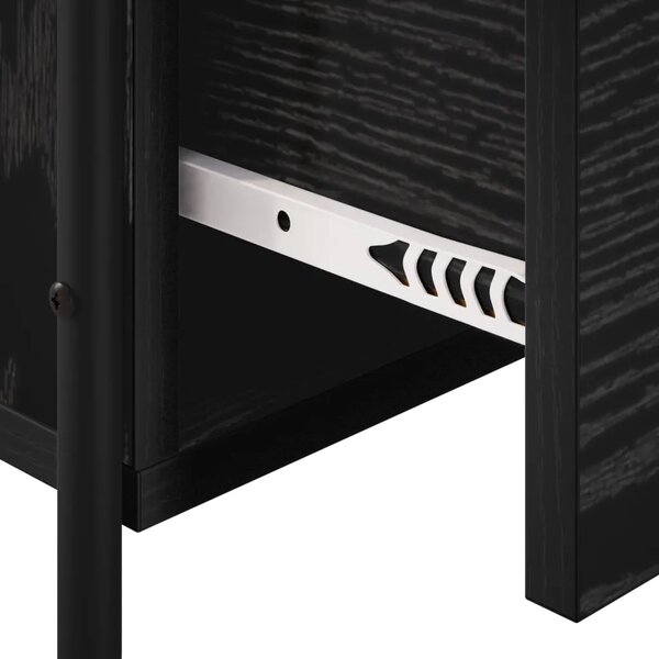 Viseći Noćni Ormar Crni hrast 40 x 30 x 60 cm Konstruirano drvo - Crni hrast 1