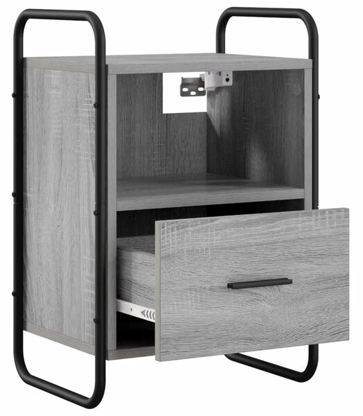 Viseći Noćni Ormar Siva Sonoma 40 x 30 x 60 cm - Siva Sonoma 1