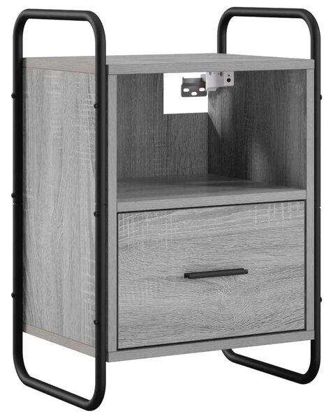 Viseći Noćni Ormar Siva Sonoma 40 x 30 x 60 cm - Siva Sonoma 1
