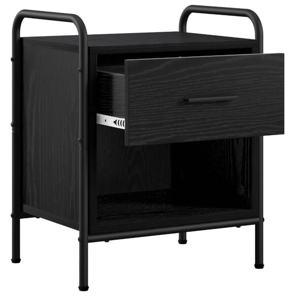 Noćni ormar Crni hrast 40 x 30 x 50 cm Konstruirano drvo - Crni hrast 1