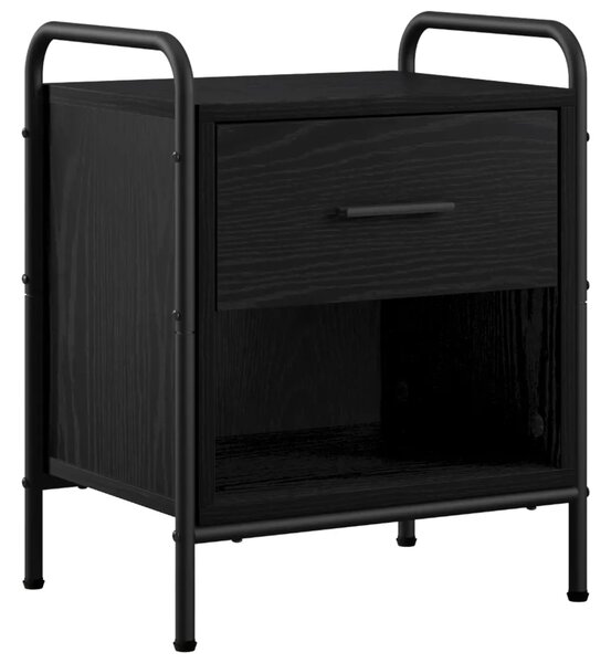 Noćni ormar Crni hrast 40 x 30 x 50 cm Konstruirano drvo - Crni hrast 1