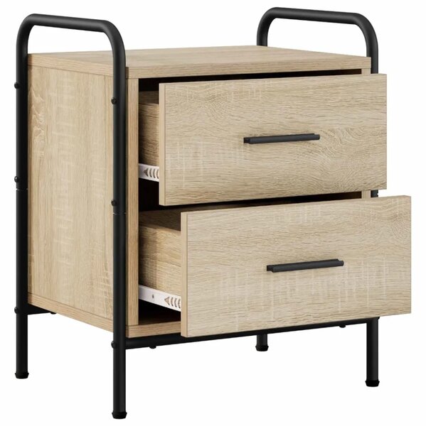 Noćni ormar Hrast sonoma 40 x 30 x 50 cm Konstruirano drvo - Hrast sonoma 1