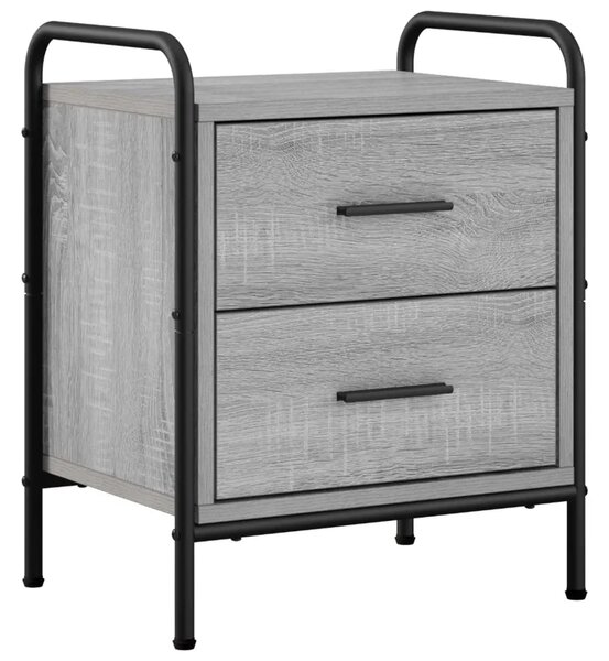 Noćni ormar 2 kom. Siva Sonoma 40 x 30 x 50 cm - Siva Sonoma 2