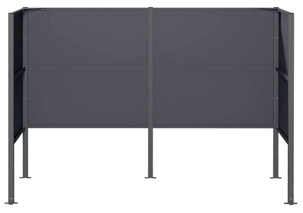 Ekran za kante za smeće 167 x 85 x 113 cm Čelik Antracit - Antracit 167 cm bez uzorka