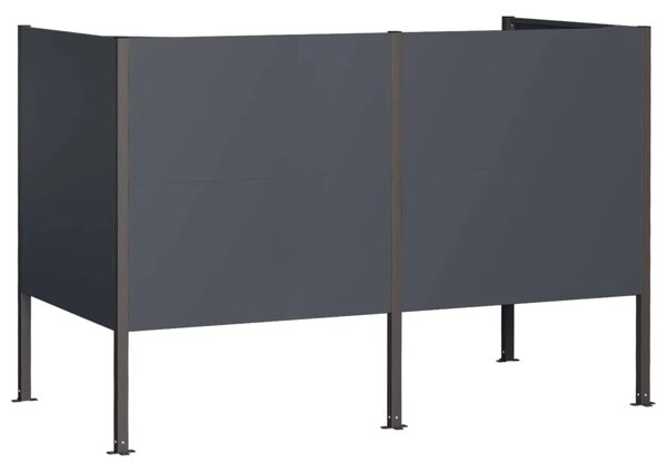 Ekran za kante za smeće 167 x 85 x 113 cm Čelik Antracit - Antracit 167 cm bez uzorka