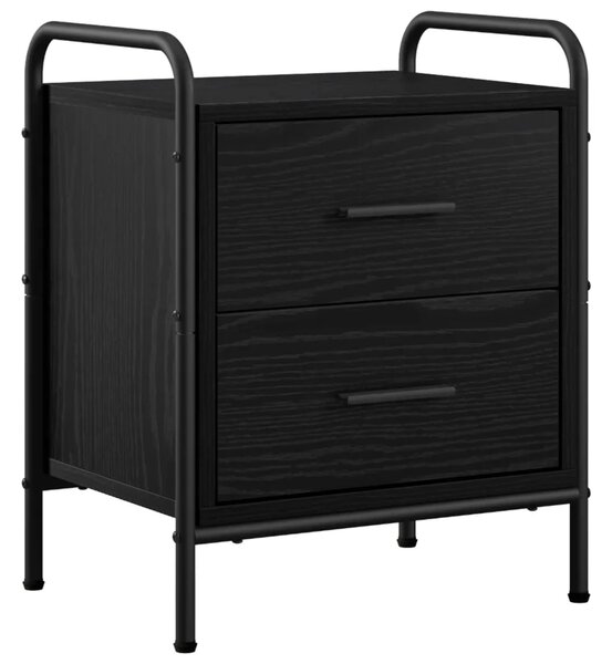 Noćni ormar 2 kom. Crni hrast 40 x 30 x 50 cm Konstruirano drvo - Crni hrast 2