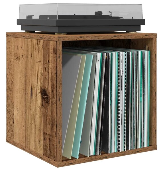 Kutija za vinilne albume 2 kom. Staro drvo 37 x 36 5 x 38 cm - Staro drvo 2
