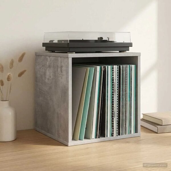 Kutija za vinilne albume 2 kom. Betonska siva 37 x 36 5 x 38 cm - Betonska siva 2