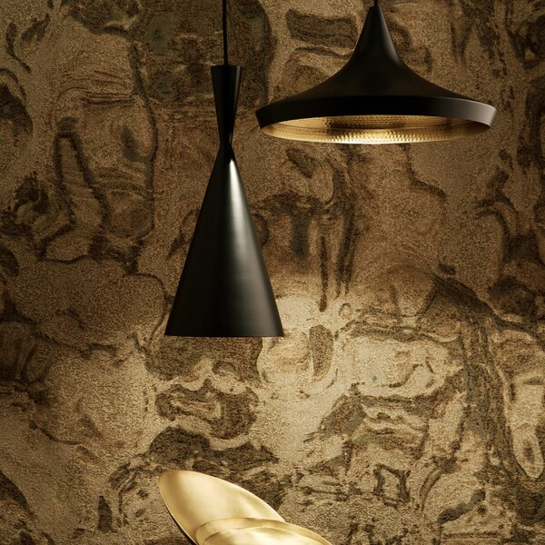 Tom Dixon Beat Tall LED visilica, crna, prigušiva, Crno, Dnevni boravak/blagovaonica, Metal