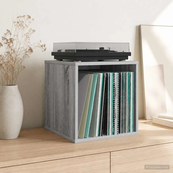 Kutija za vinilne albume 2 kom. Siva Sonoma 37 x 36 5 x 38 cm - Siva Sonoma 2