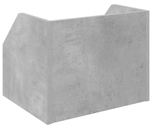 Kutija za vinilne albume 2 kom. Betonska siva 38 x 30 x 29 cm - Betonska siva 2