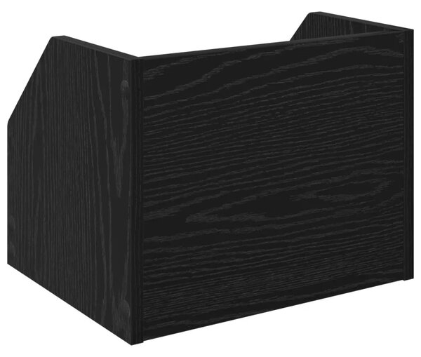 Kutija za vinilne albume Crni hrast 38 x 30 x 29 cm - Crni hrast 1