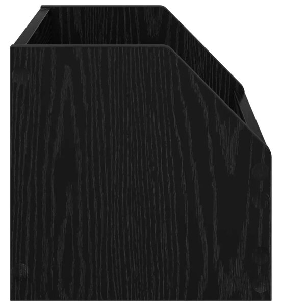 Kutija za vinilne albume Crni hrast 38 x 30 x 29 cm - Crni hrast 1