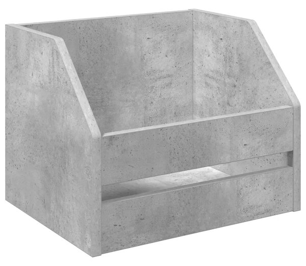 Kutija za vinilne albume 2 kom. Betonska siva 38 x 30 x 29 cm - Betonska siva 2