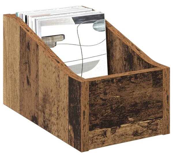 Kutija za LP ploče Staro drvo 18 x 32 x 18 cm Konstruirano drvo - Staro drvo 1 18 x 32 x 18 cm