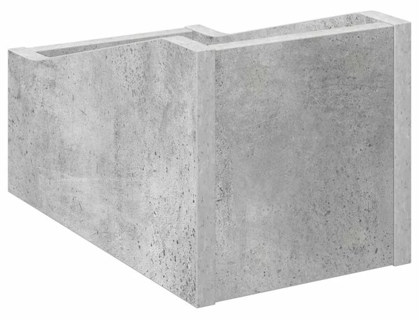 Kutija za LP ploče 2 kom. Betonska siva 18 x 32 x 18 cm - Betonska siva 2 18 x 32 x 18 cm