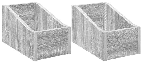 Kutija za LP ploče 2 kom. Siva Sonoma 18 x 32 x 18 cm - Siva Sonoma 2 18 x 32 x 18 cm