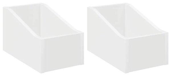 Kutija za LP ploče 2 kom. Bijela 18 x 32 x 18 cm - Bijela 2 18 x 32 x 18 cm