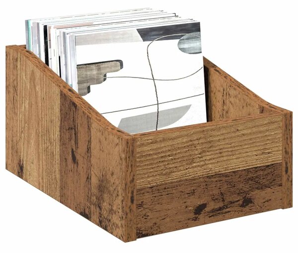 Kutija za LP ploče Staro drvo 23 x 33 x 16 cm Konstruirano drvo - Staro drvo 1 23 x 33 x 16 cm