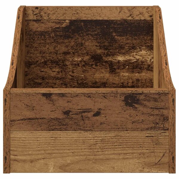 Kutija za LP ploče Staro drvo 37 x 33 x 32 cm Konstruirano drvo - Staro drvo 1 37 x 33 x 32 cm